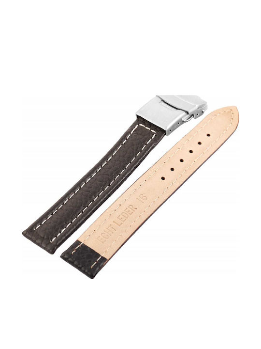 New Era Leather Strap Brown 22mm