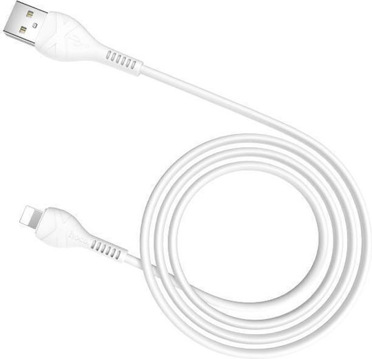 Hoco X37 Regular USB-A la Cablu Lightning 27W Alb 1m (HC-X37TLWH)