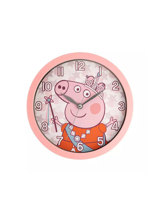 Disney Παιδικό Ρολόι Τοίχου Peppa Pig 25εκ.