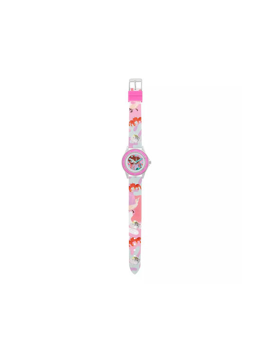 Disney Kids Analog Watch with Rubber/Plastic Strap Multicolour