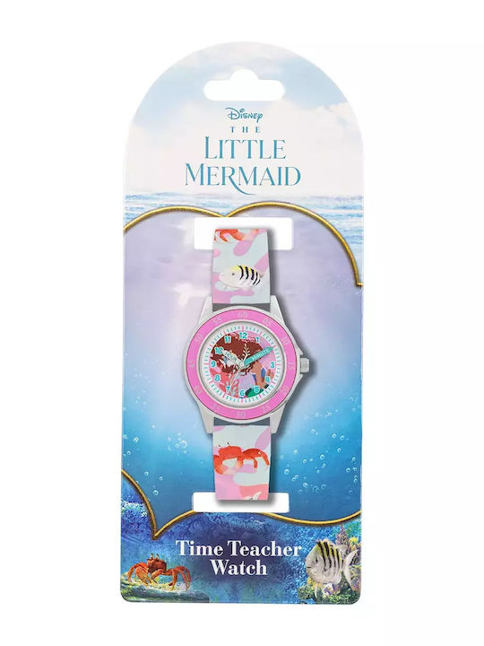 Disney Παιδικό Αναλογικό Ρολόι Little Mermaid Πολύχρωμο