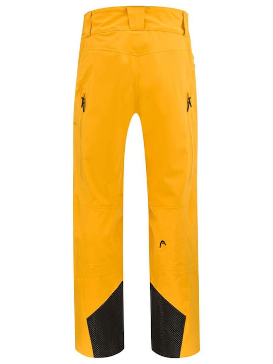 Head 821072 Men's Trousers for Ski & Snowboard Soft Shell Yellow