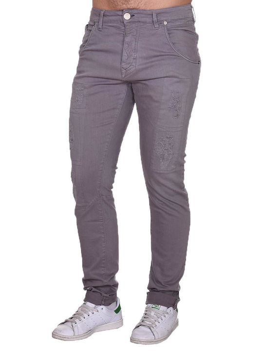 Red Spot Men's Trousers Gray