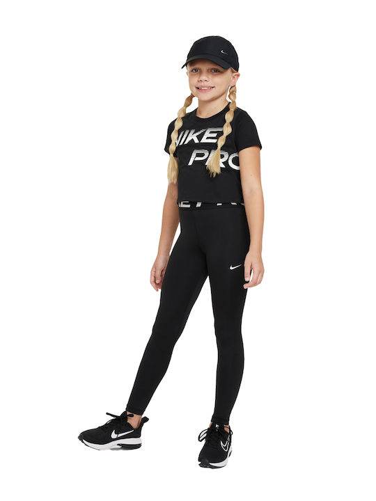 Kinder Leggings Sport Lang Dri-Fit Schwarz Pro