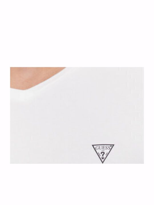 Caleb Men's Undershirts Short-sleeved White 2Pack