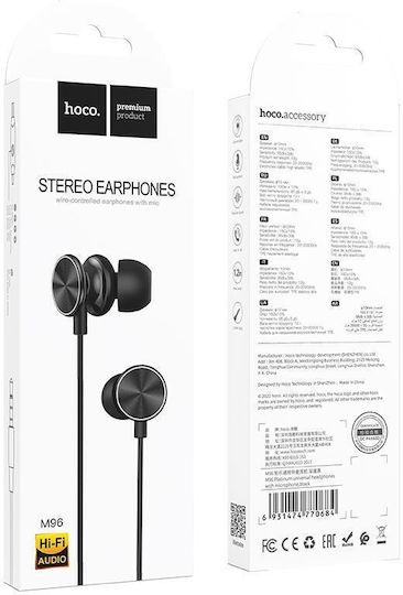 Hoco In-ear Handsfree with 3.5mm Connector Black