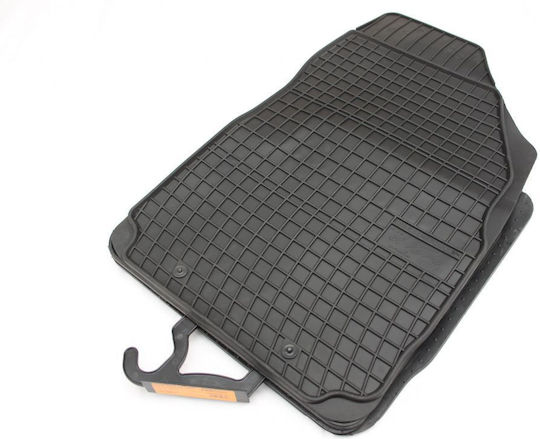 Refref Set of Front and Rear Mats 4pcs Tray Type for Fiat Bravo 2007+ Black