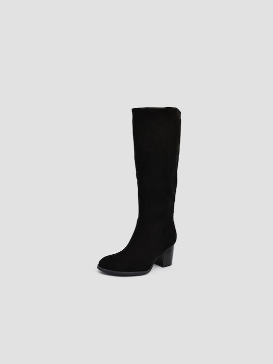 Joya Suede Snow Boots Black