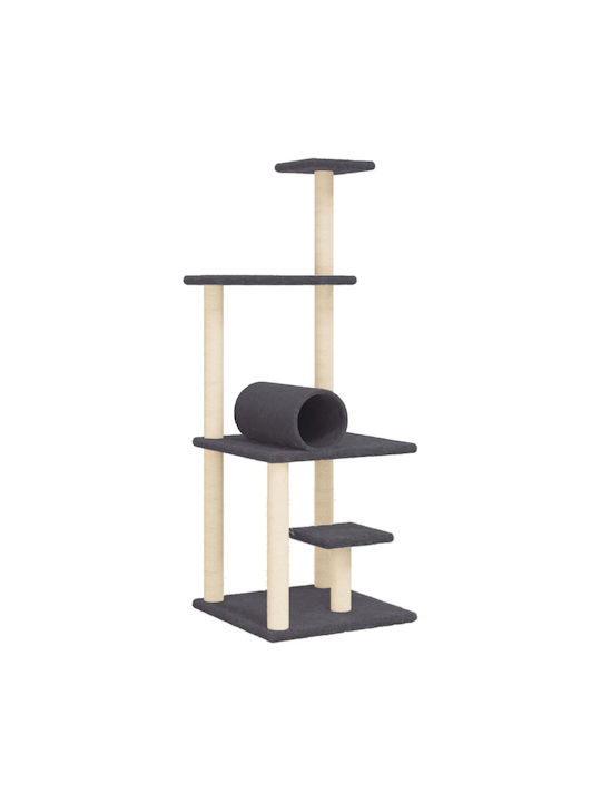 vidaXL Cat Scratching Post Cat Trees Gray 54x53x136cm.