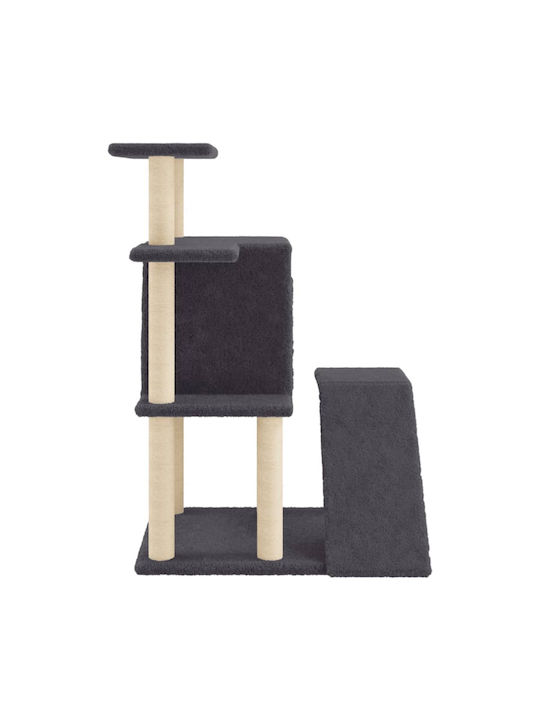 vidaXL Scratching Post Cat Trees Gray 4 levels 74x61x97cm