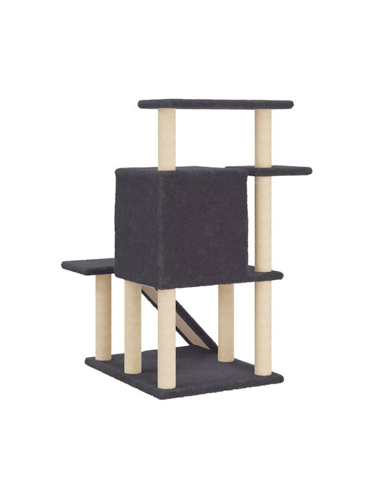 vidaXL Scratching Post Cat Trees Gray 4 levels 74x61x97cm