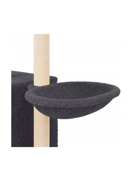 vidaXL Scratching Post Cat Trees Gray 5 levels 72x34.5x145cm