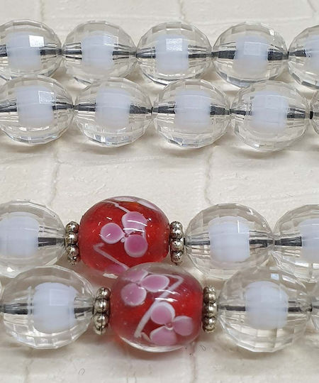 Roloi Komboloi Resin Worry Beads Transparent 35cm