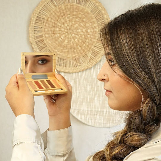 Zao Organic Makeup Zao Paletă cu Farduri de Pleoape Matifiant Formă Solidă Pearly, Matte, Ultra Shiny 6.5gr