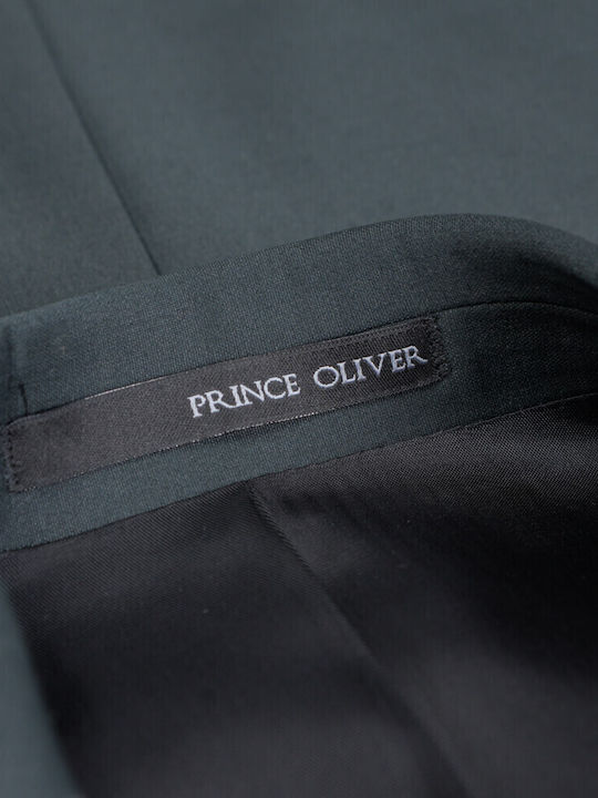 Prince Oliver Modern Fit Ανδρικό Κοστούμι Πράσινο