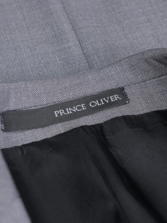 Prince Oliver Modern Fit Ανδρικό Κοστούμι Γκρι