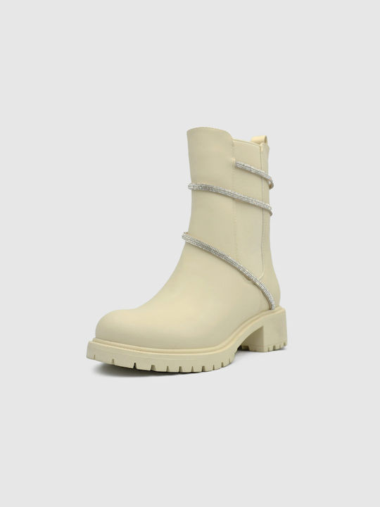 Joya Women's Chelsea Boots Beige