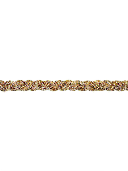 Wide Women's Belt Chain Gold