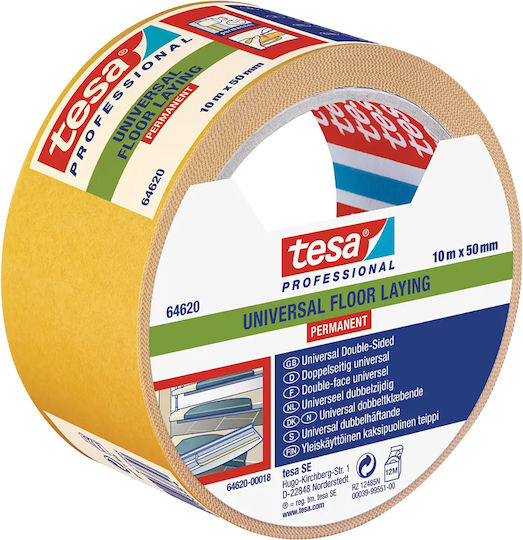 Tesa Αυτοκόλλητη Ταινία Διπλής Όψης Λευκή 10mx50mm