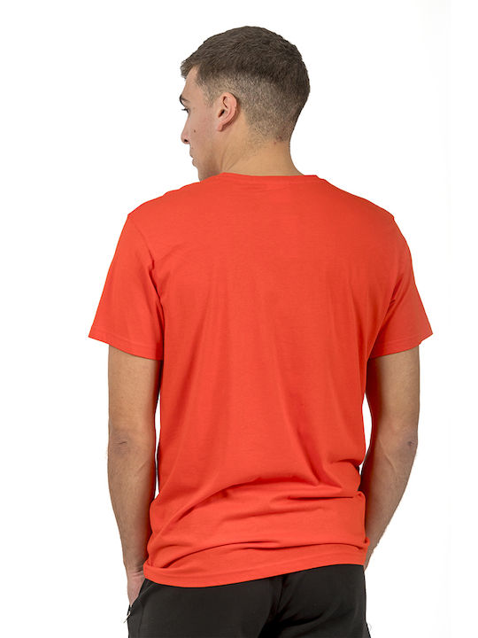 Energy Men's Short Sleeve Blouse Dark Orange