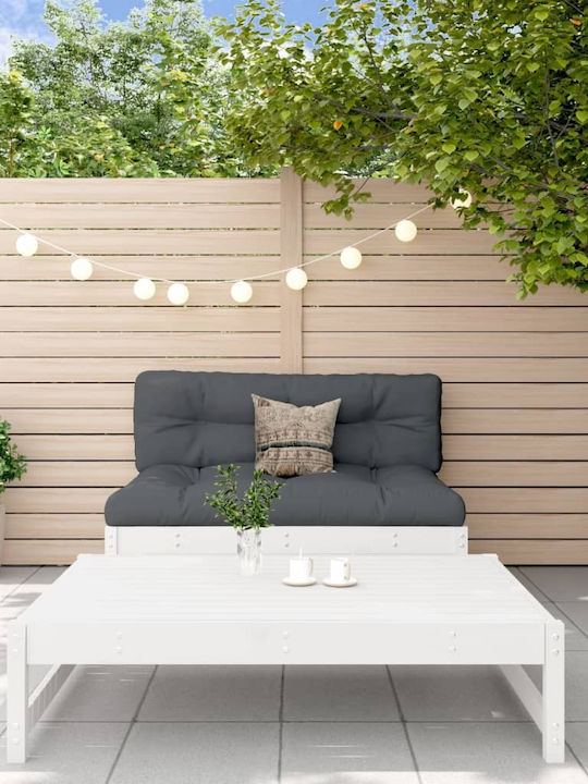Garten- und Outdoor-Möbelsets Wohnzimmer Typsatz 2 Stück Weiß