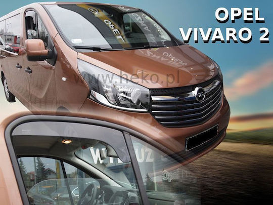 Set of Windbreakers Front Car Dark Fime for Opel Vivaro Fiat Talento 2pcs