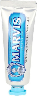 Marvis Aquatic Mint Toothpaste for Ulitis , Plaque & Cavities 25ml