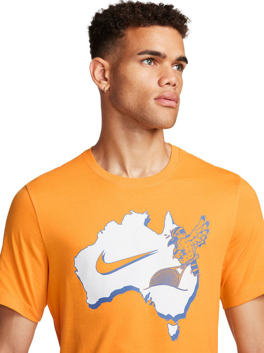 Nike Тенис Тениска FQ4932-717 Мъжка Блуза Оранжева