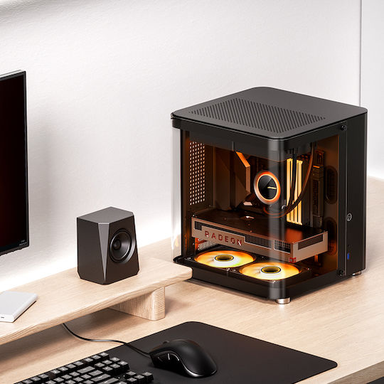 Jonsbo TK-1 2.0 Gaming Mini-Turm Computergehäuse Schwarz
