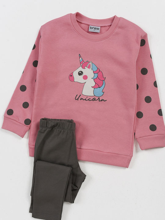 Trax Kinder Set mit Leggings Winter 2Stück Pink