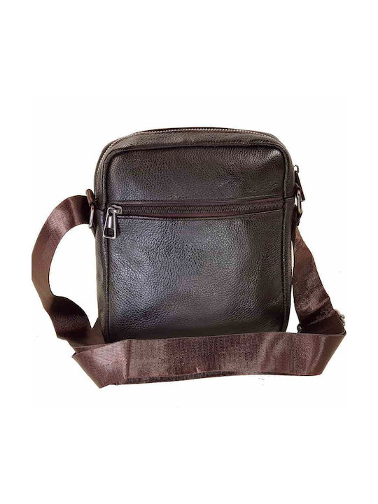 AC Leather Men's Bag Shoulder / Crossbody Brown