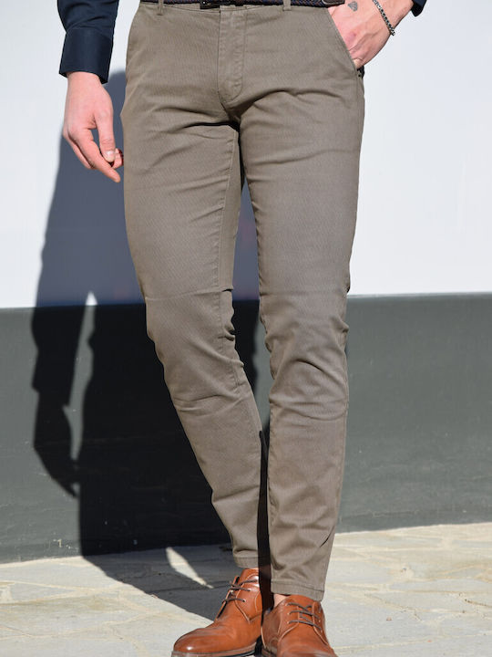 Trousers Chino in Slim Fit Olive