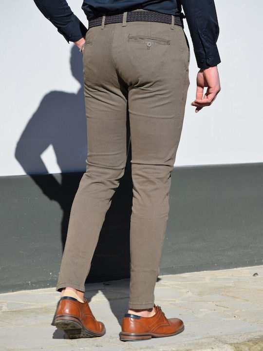 Trousers Chino in Slim Fit Olive