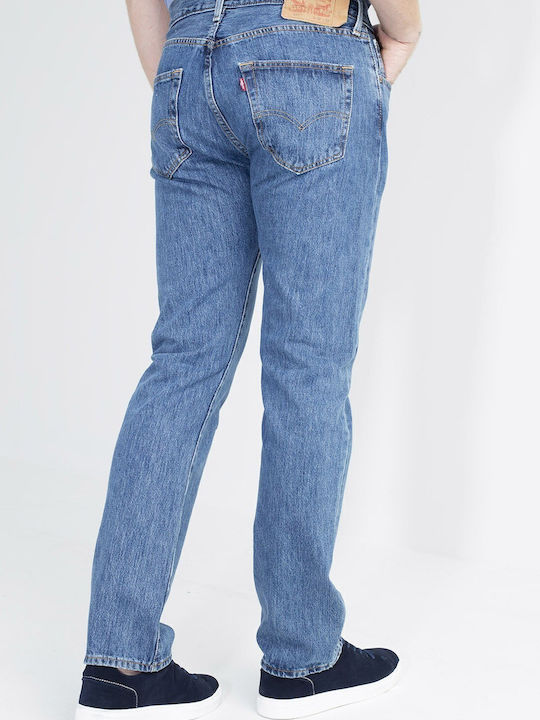 Levi's Original Pantaloni de Bărbați din Jean în Linie Dreaptă Medium Stonewash
