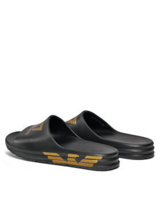 Emporio Armani Men's Slides Black