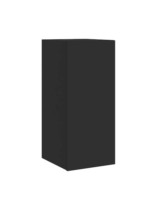 Cabinet Perete cu LED Negru 30.5x35x70cm