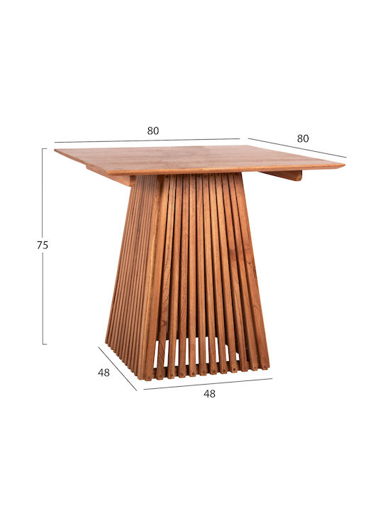 Frantz Square Table Dining Room from Solid Wood MASSIF MINDI 80x80x75cm