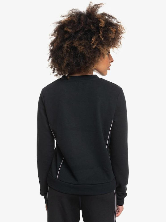 Roxy Away Women's Long Fleece Sweatshirt Black