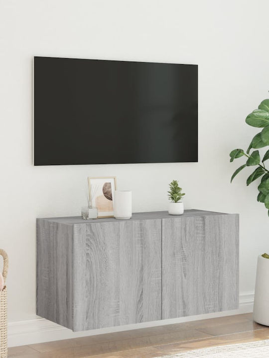 Έπιπλο Τηλεόρασης Γκρι Sonoma Μ80xΠ35xΥ41cm