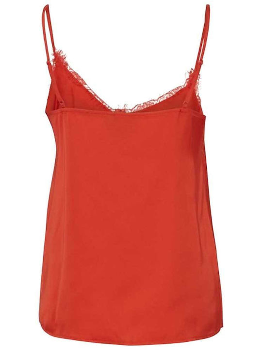 Women's Blouse with Straps Orange