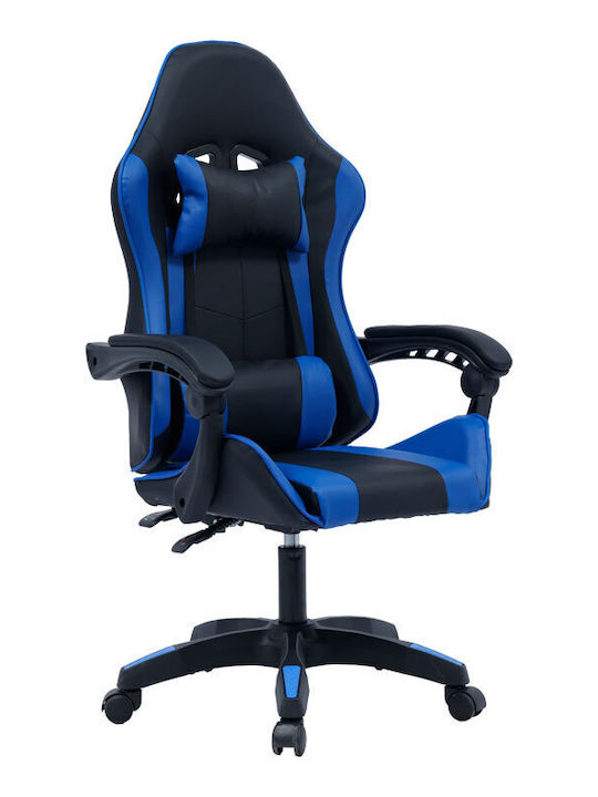 Pakketo William Artificial Leather Gaming Chair Black-Blue