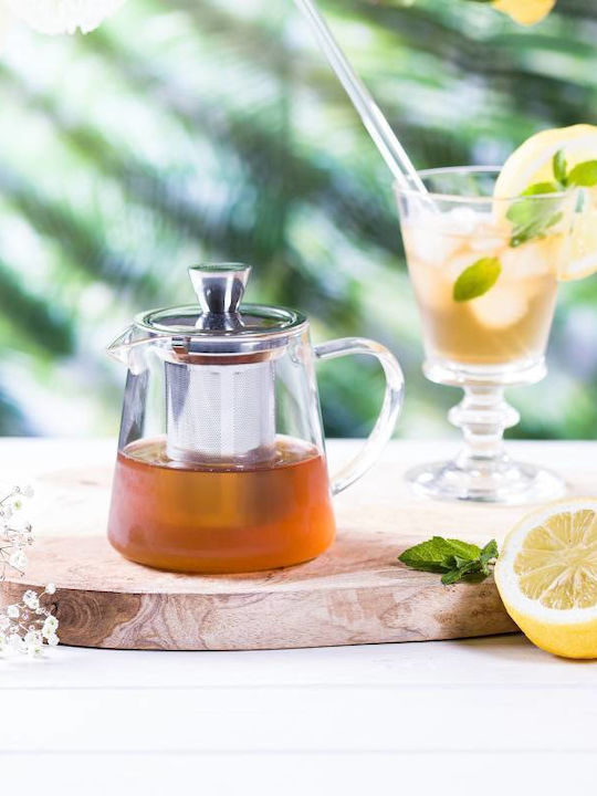 Cristel Oolong Teapot with Filter Glass Transparent 450ml