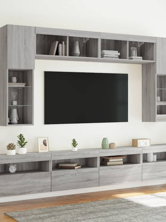 TV-Ständer Grau Sonoma M60xP30xH40cm