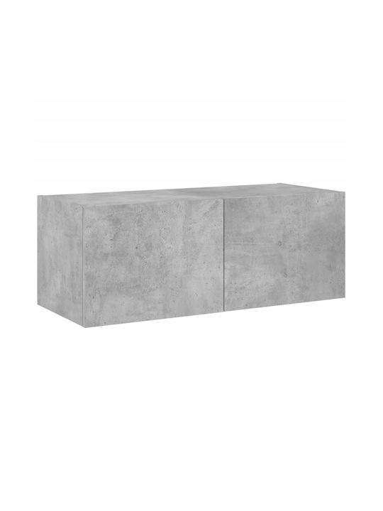 Έπιπλο Τηλεόρασης Γκρι Μ80xΠ35xΥ31cm