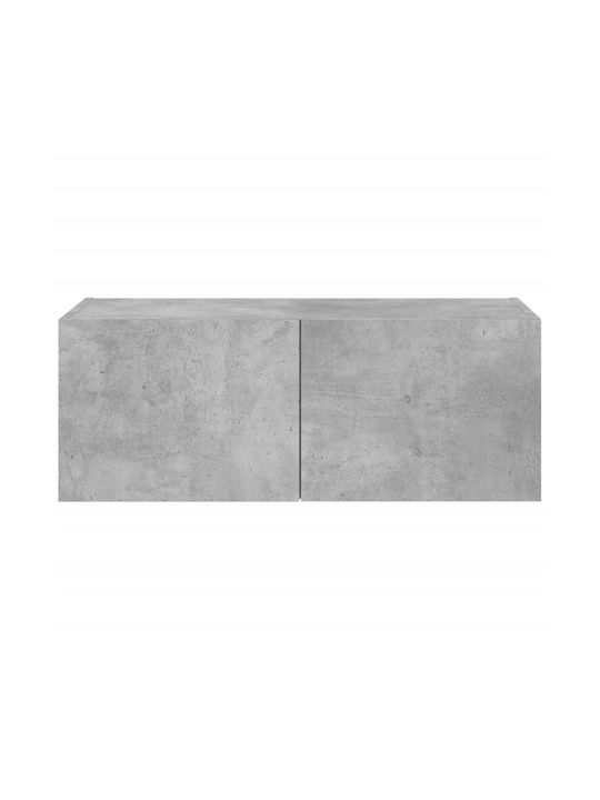 Έπιπλο Τηλεόρασης Γκρι Μ80xΠ35xΥ31cm
