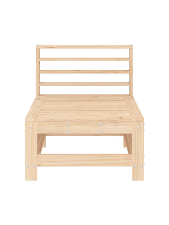 Zweisitziges Sofa Außenbereich Holz mit Kissen 57.5x63.5x60cm