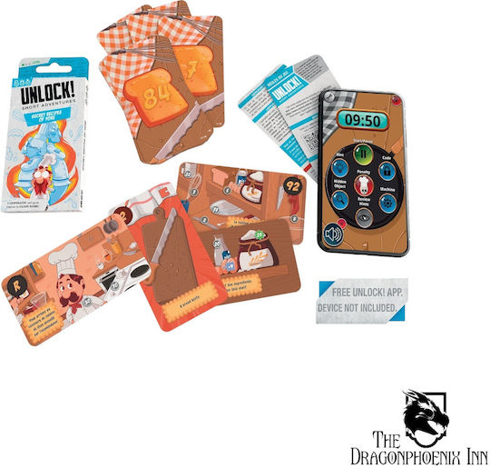 Board Game Unlock Short 1 - Secret Recipes of Yore for 1-6 Players 10+ Years Old