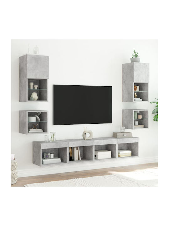Nachttisch Grey Concrete 30x28.5x30cm