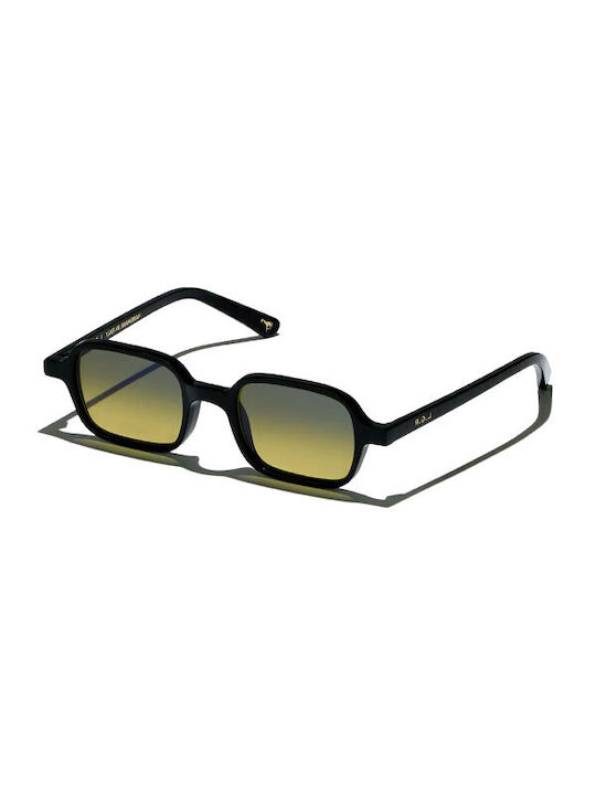 Marrakech Unisex Γυαλιά Ηλίου με Κοκκάλινο Σκελετό Black Yellow