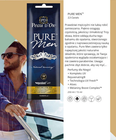 Peau d'Or Pure Men Do Self Tanning Κρέμα Σώματος 15ml